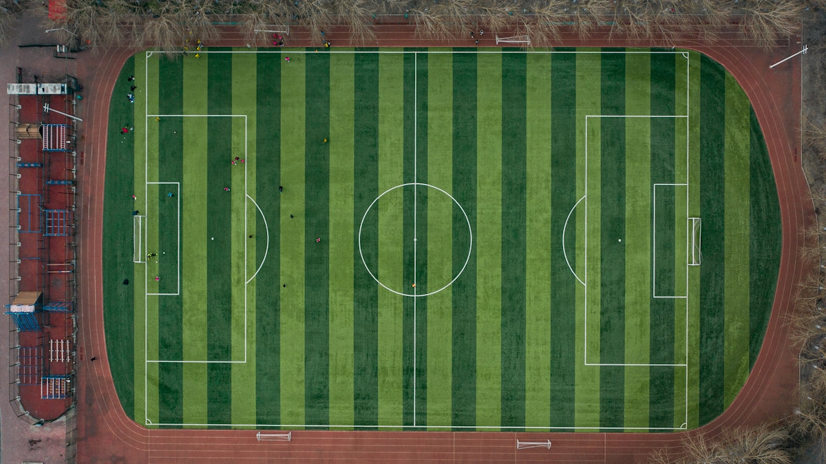 green and brown basketball court