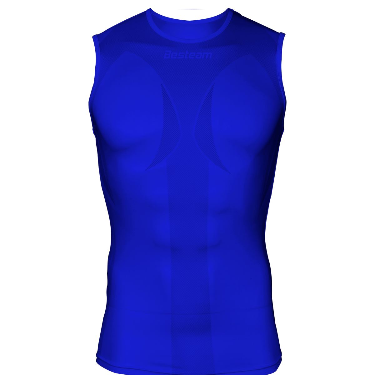 Mens Compression Vest Royal Blue Besteam Sport