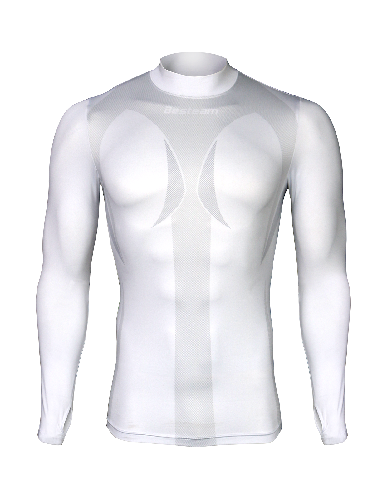 Compression Long Sleeve Top White