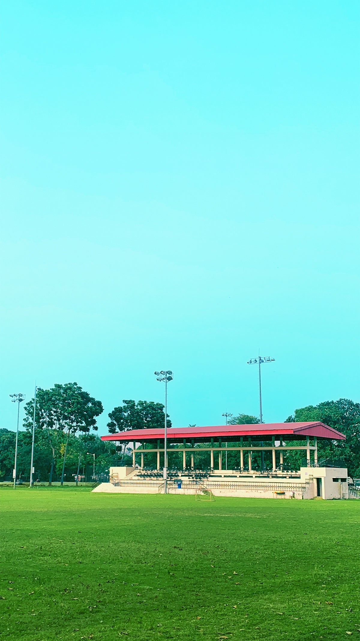a building with a red roof