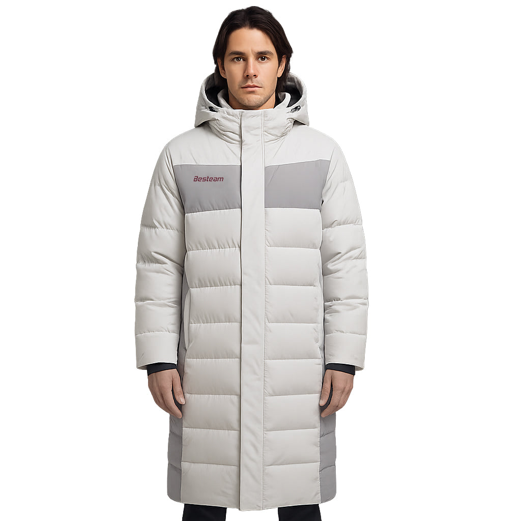 Porto Bench Jacket White/Grey – Besteam Sport