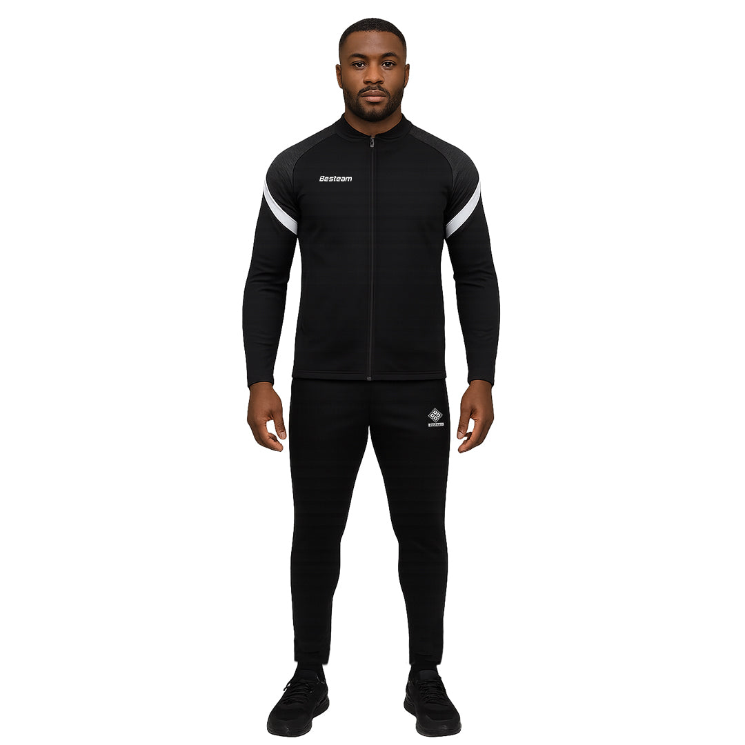 ROMA Full Zip Tracksuit Black – Besteam Sport