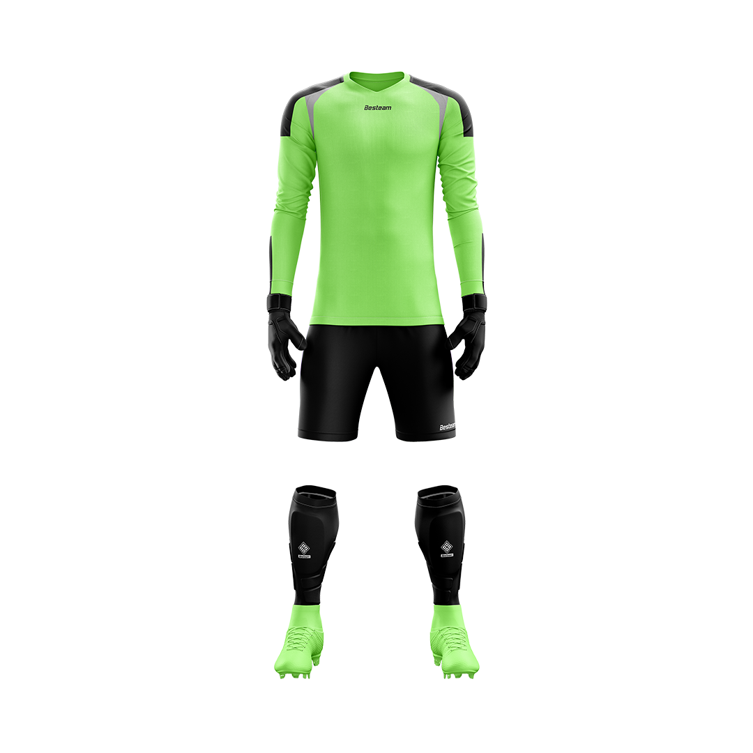 新品　NEW goal keeper ユニフォームセット　football Football New Goalkeeper Kits L/S TEAM ID PRO GK JERSEY NEON