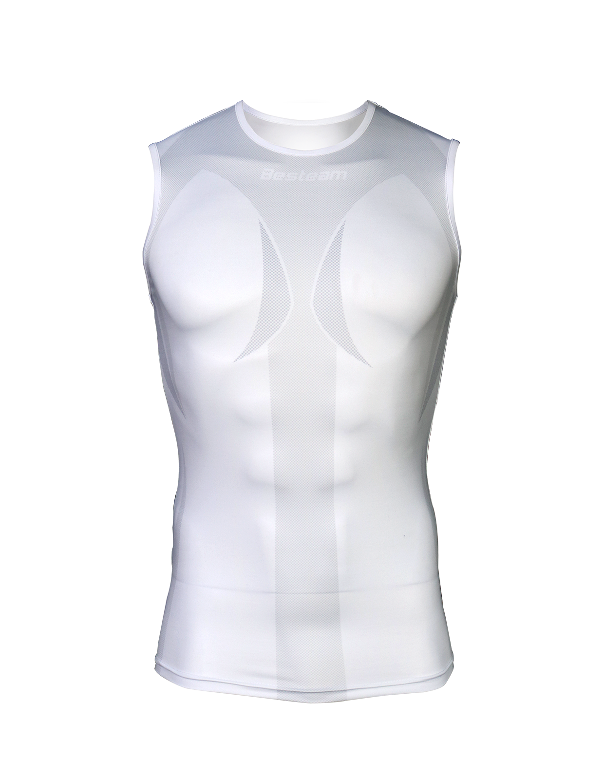 Mens Compression Vest | White