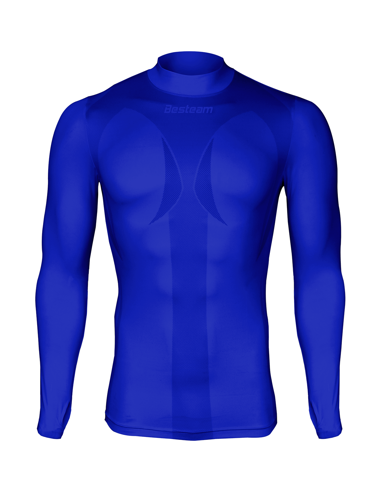Compression Long Sleeve Top Royal Blue