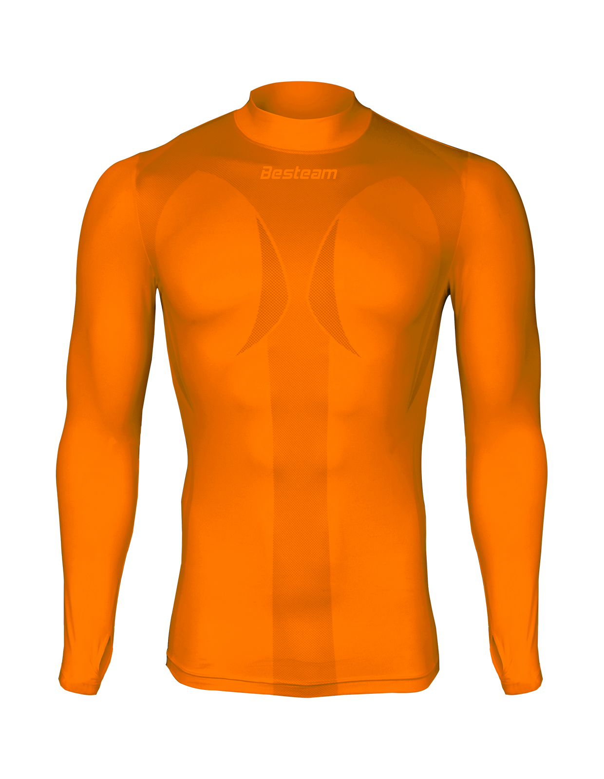 Compression Long Sleeve Top Orange